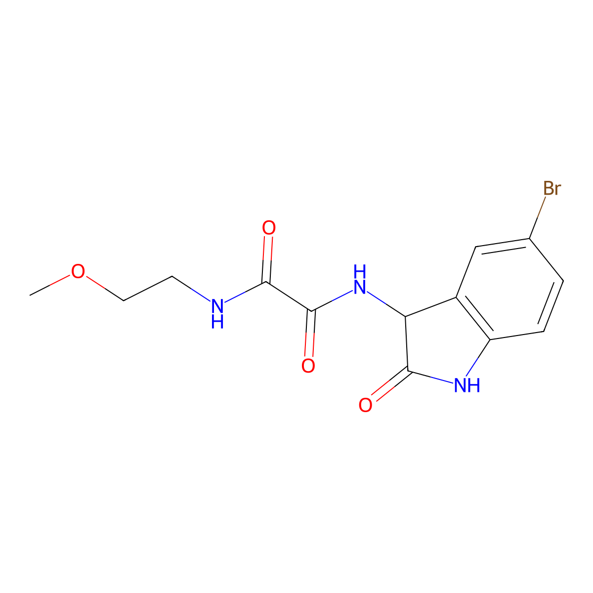 C13H14BrN3O4 molecular structure, CAS 1046779-71-8