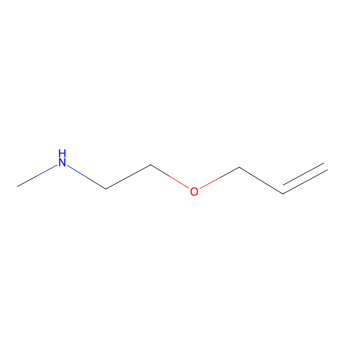 Methyl[2-(prop-2-en-1-yloxy)ethyl]amine molecular structure, CAS 104678-16-2