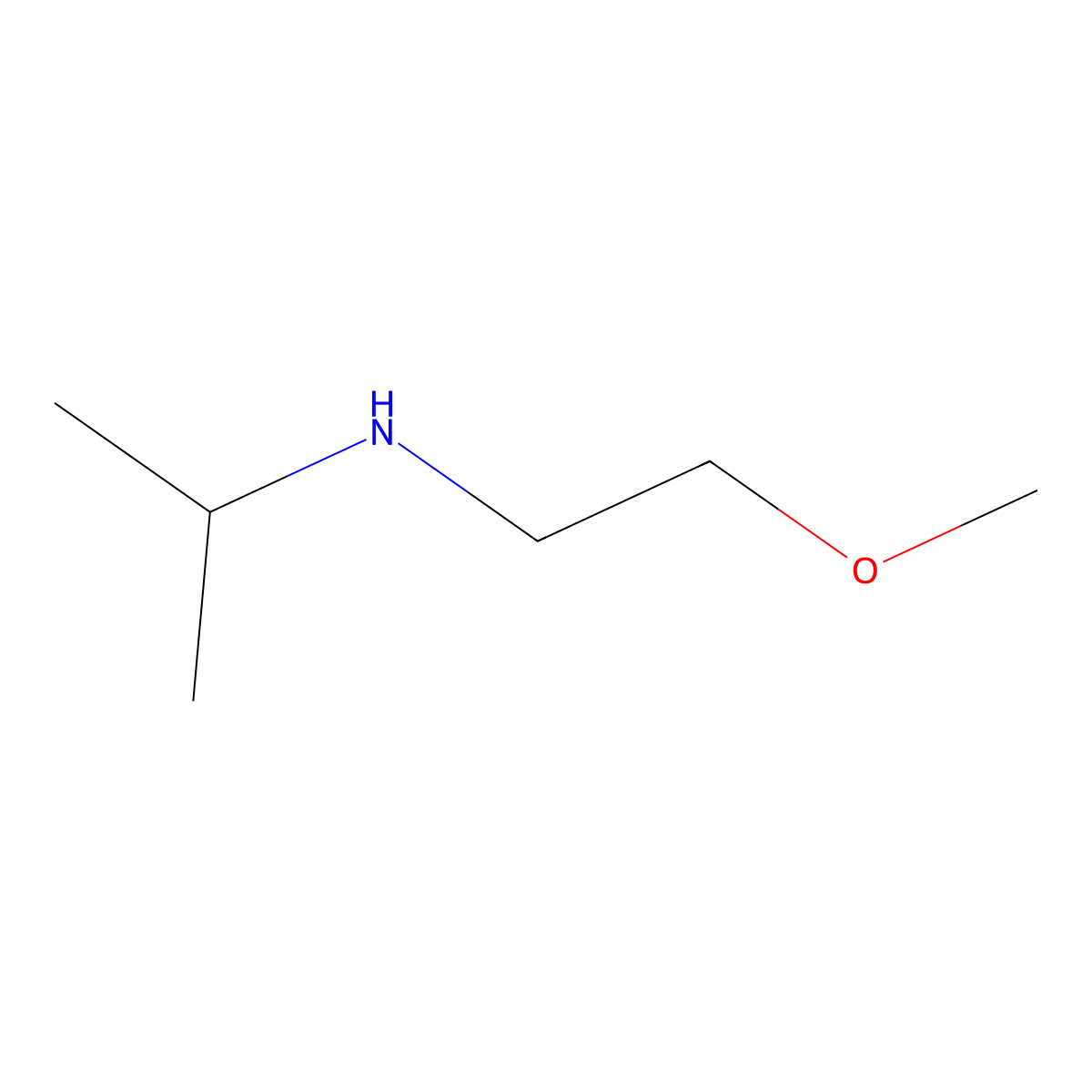 N-(2-Methoxyethyl)isopropylamine molecular structure, CAS 104678-18-4