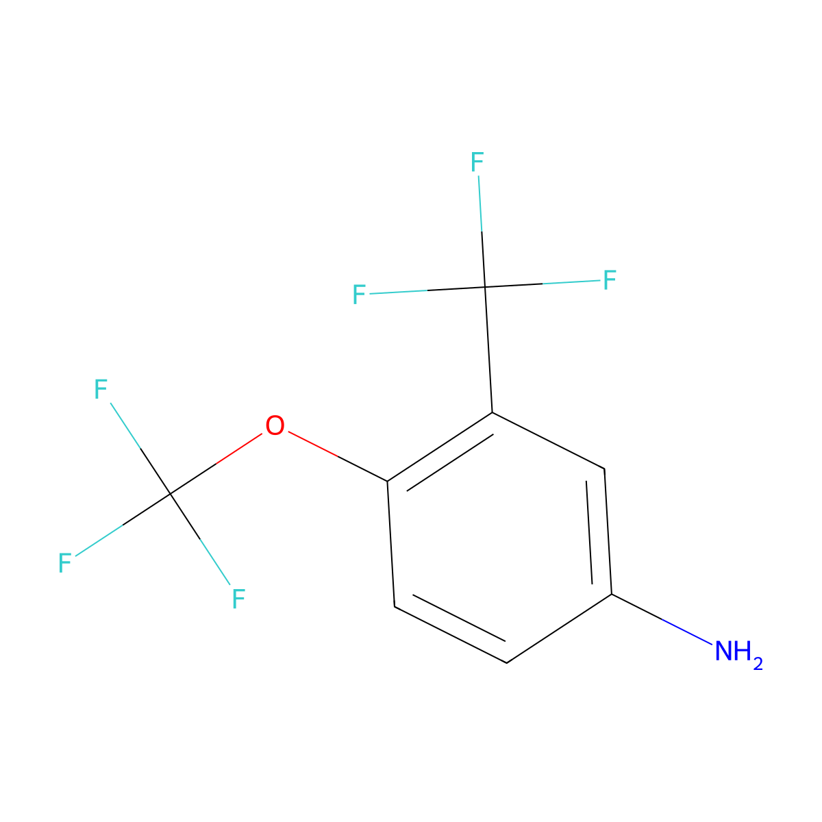 5-Amino-2-(trifluoromethoxy)benzotrifluoride molecular structure, CAS 104678-68-4