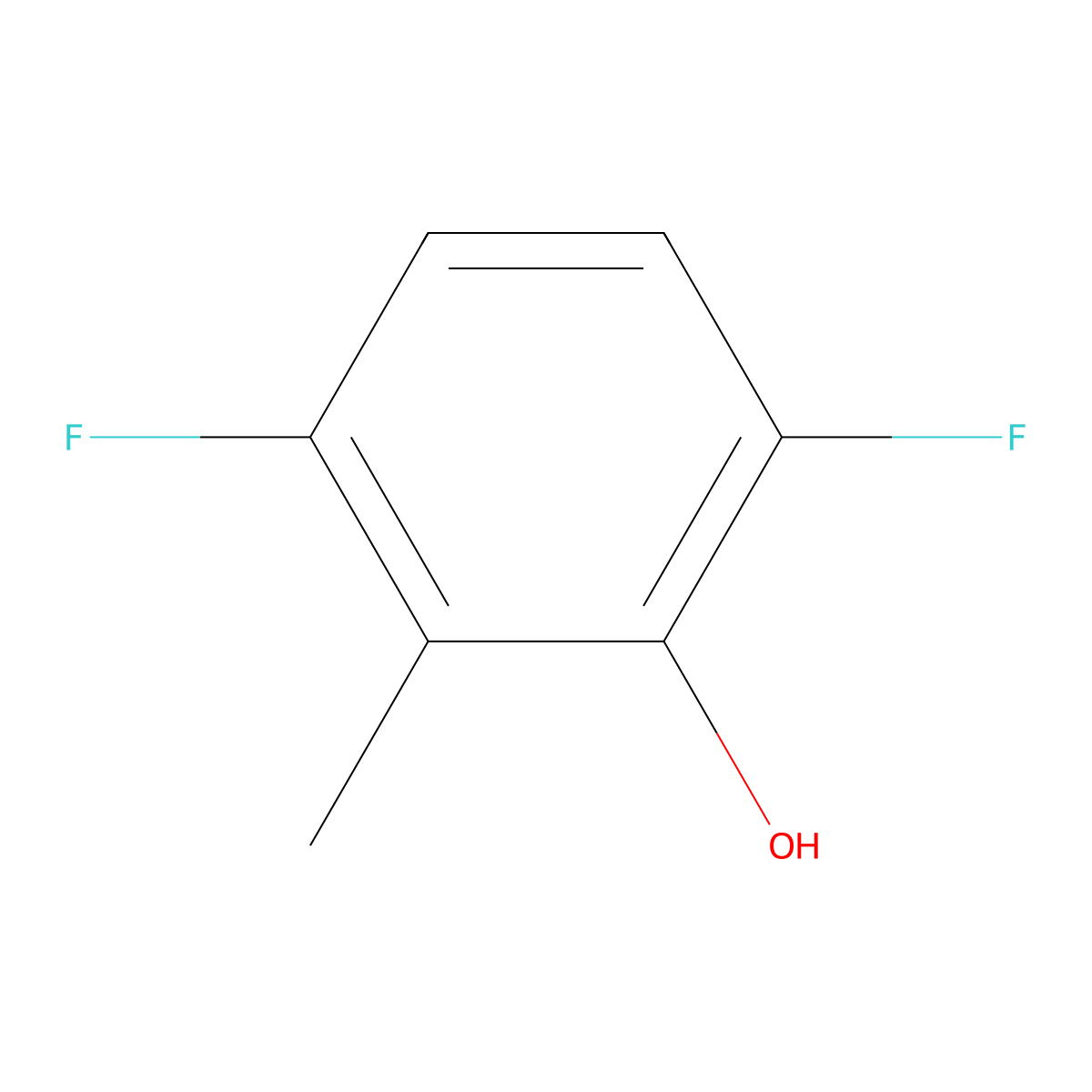 3,6-Difluoro-2-methylphenol molecular structure, CAS 1046781-31-0