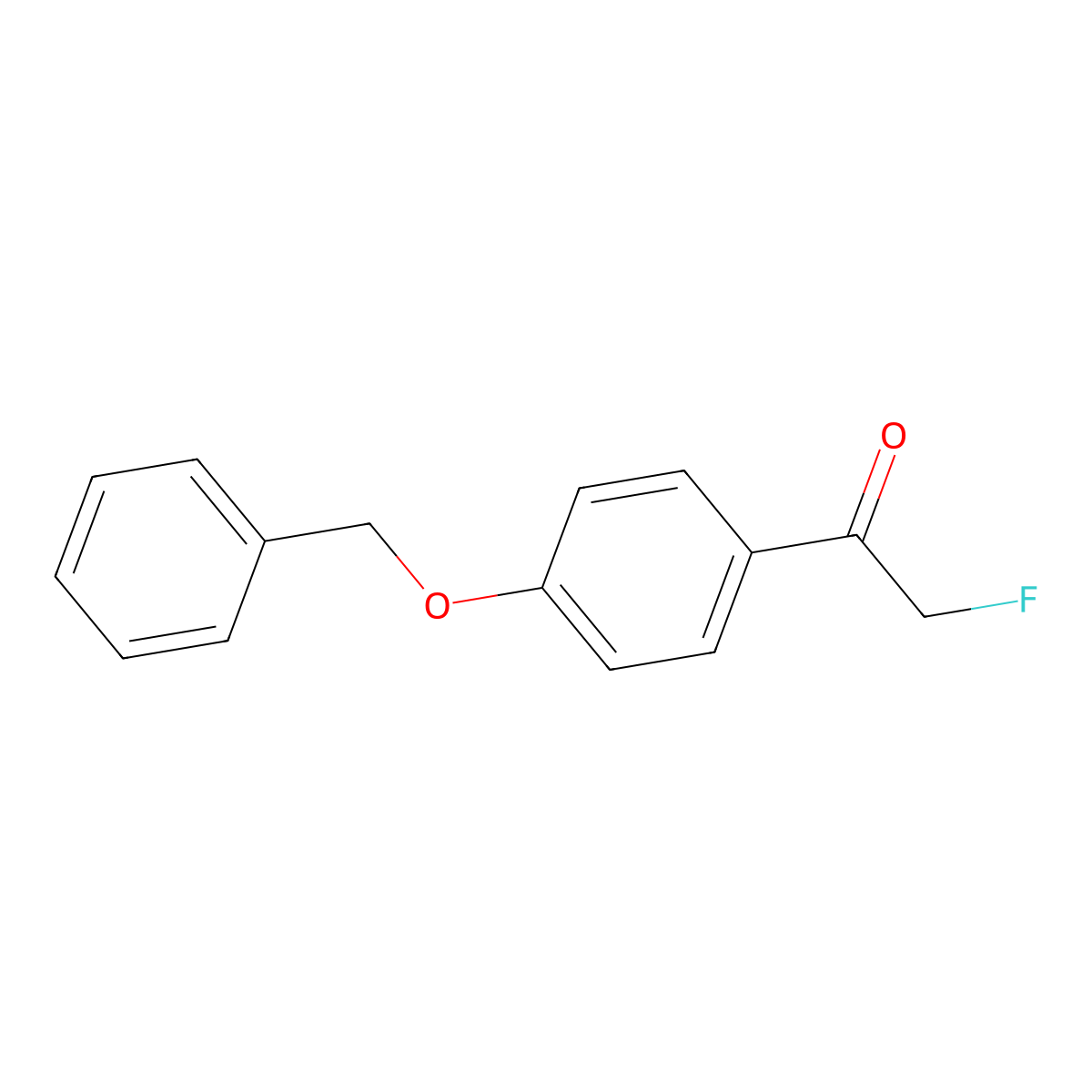 2-Fluoro-1-[4-(phenylmethoxy)phenyl]ethanone molecular structure, CAS 1046785-01-6