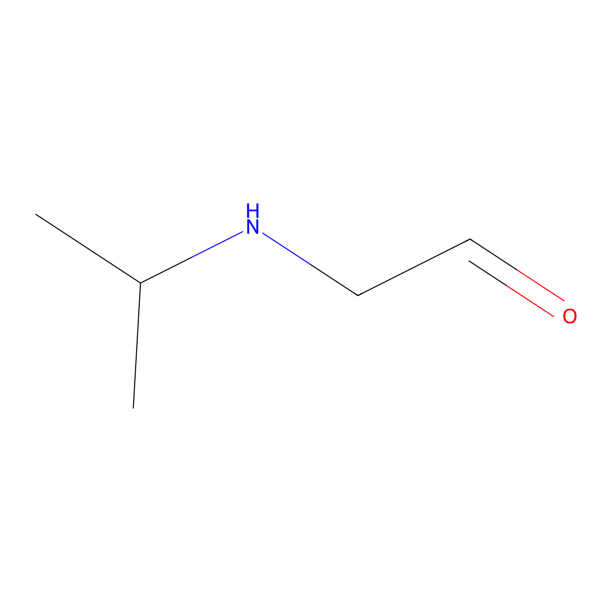 2-[(Propan-2-yl)amino]acetaldehyde molecular structure, CAS 1046788-81-1
