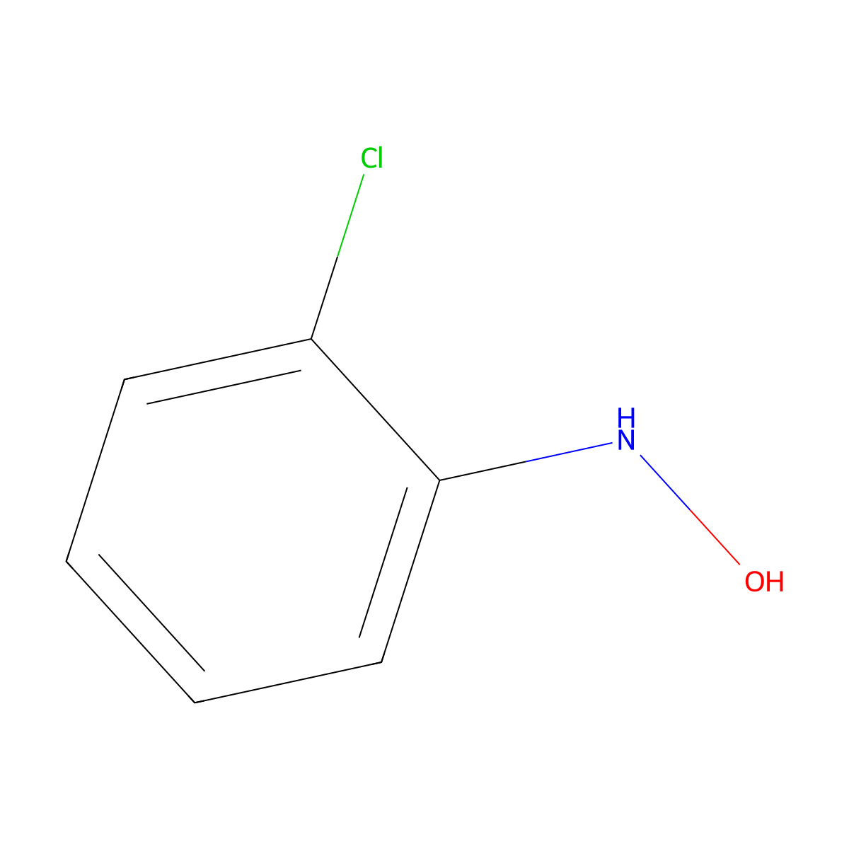 2-Chlorophenylhydroxylamine molecular structure, CAS 10468-16-3