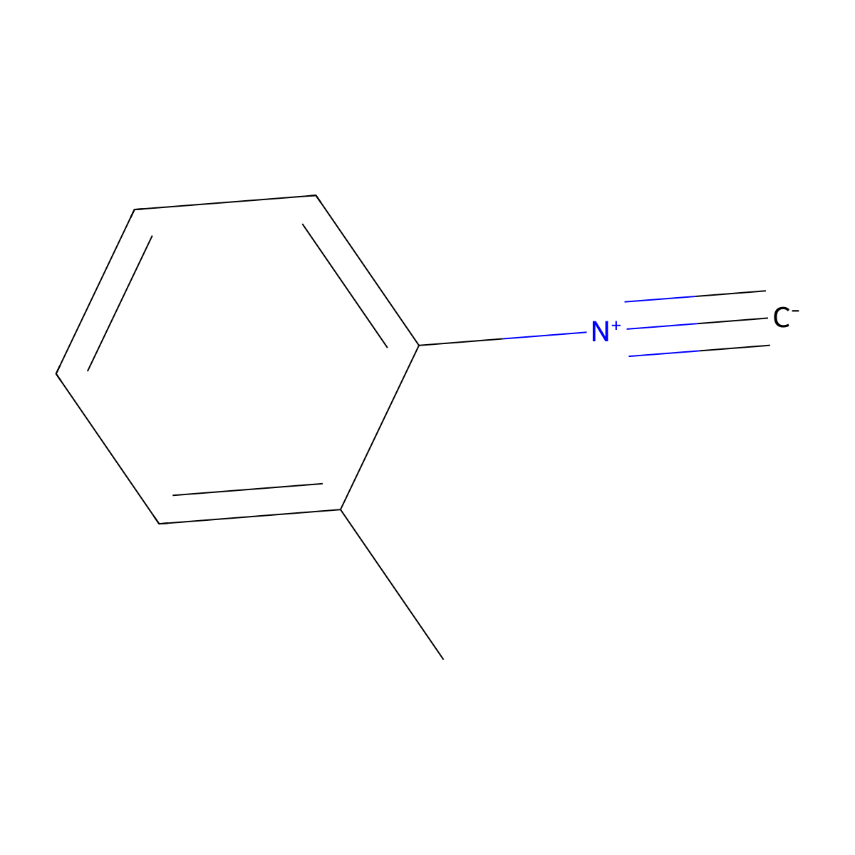 1-Isocyano-2-methylbenzene molecular structure, CAS 10468-64-1