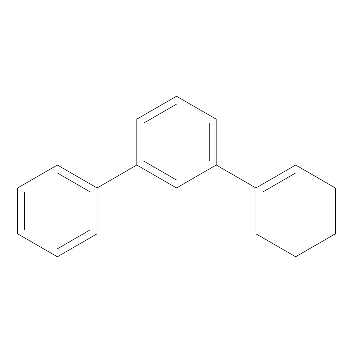 1,1'-Biphenyl, 3-(1-cyclohexen-1-yl)- molecular structure, CAS 10468-70-9