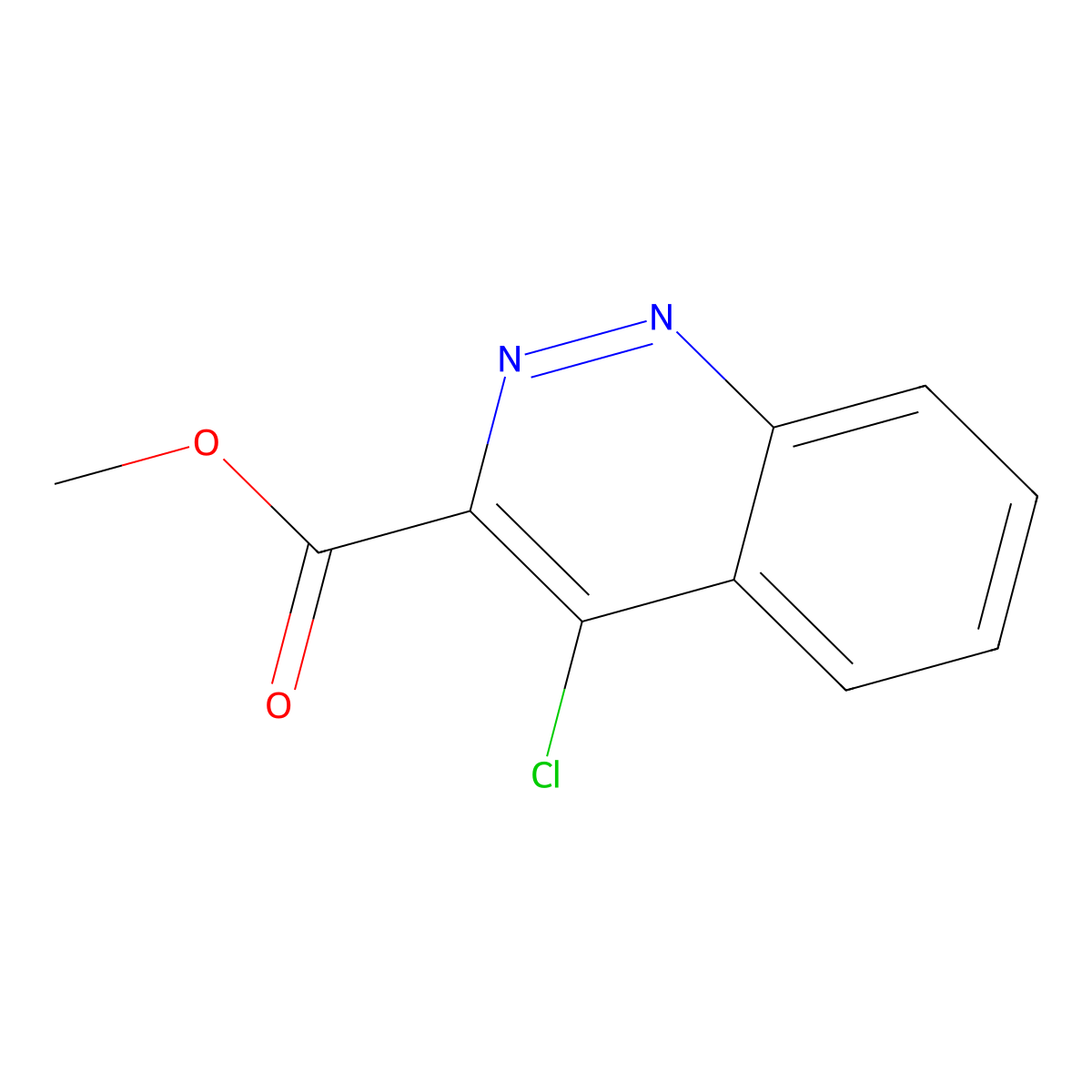 Methyl 4-chlorocinnoline-3-carboxylate molecular structure, CAS 104680-31-1