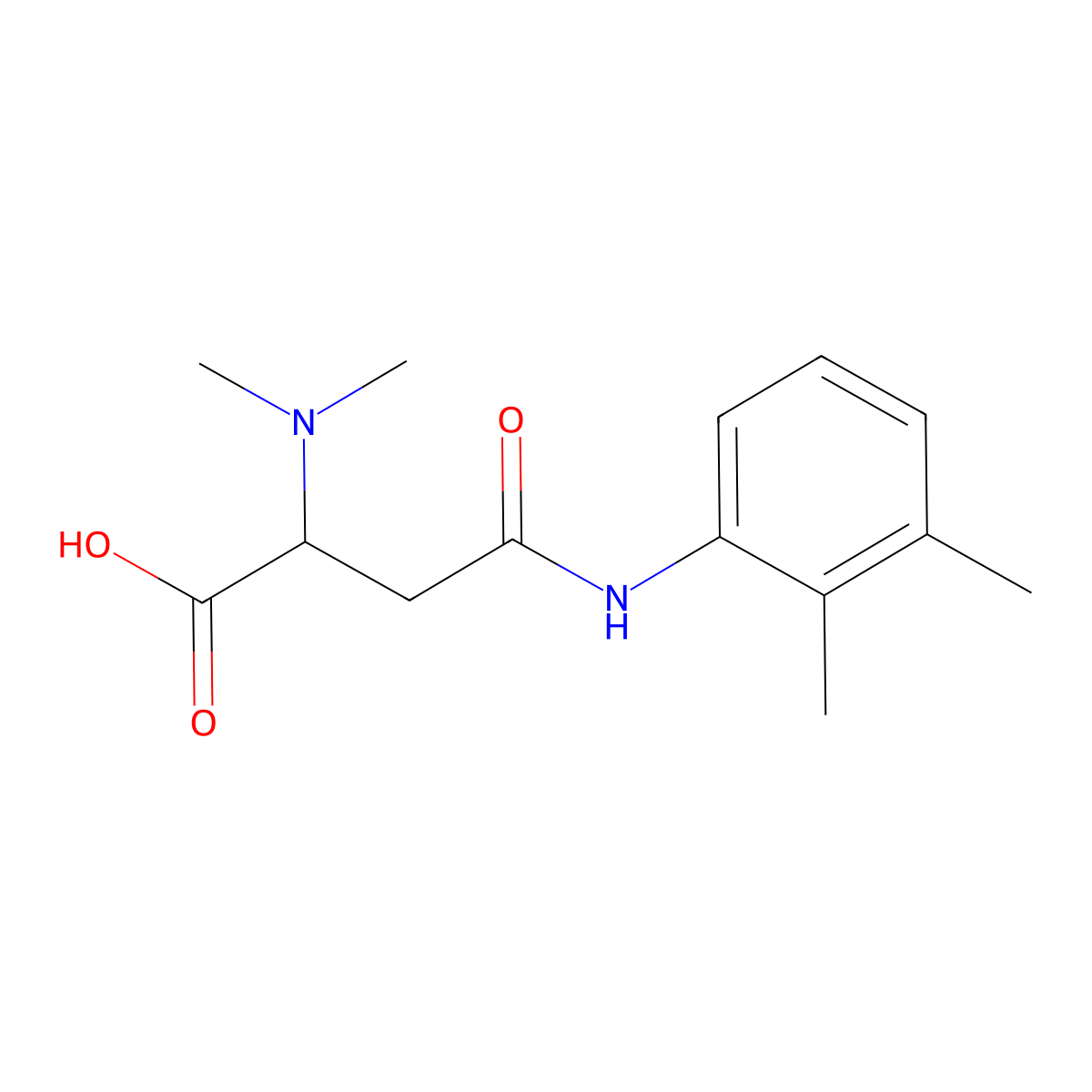 2-(Dimethylamino)-4-((2,3-dimethylphenyl)amino)-4-oxobutanoic acid molecular structure, CAS 1046801-45-9