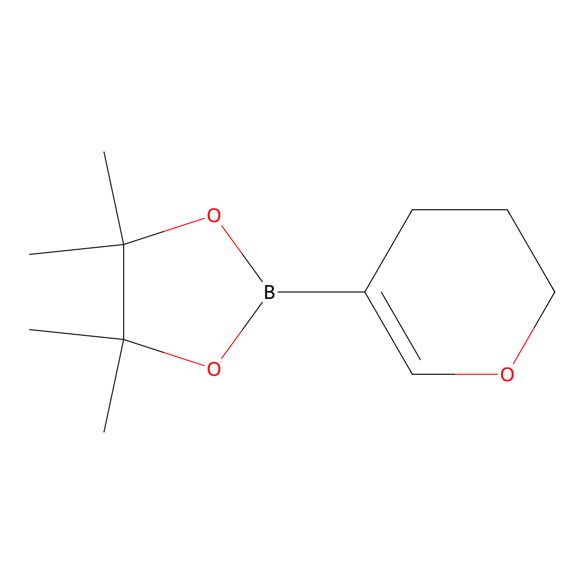 2-(3,4-Dihydro-2H-pyran-5-yl)-4,4,5,5-tetramethyl-1,3,2-dioxaborolane molecular structure, CAS 1046811-99-7