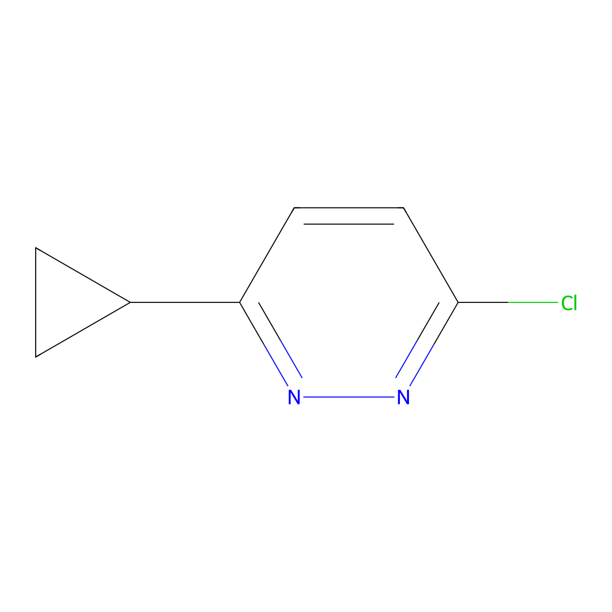 3-Chloro-6-cyclopropylpyridazine molecular structure, CAS 1046816-38-9