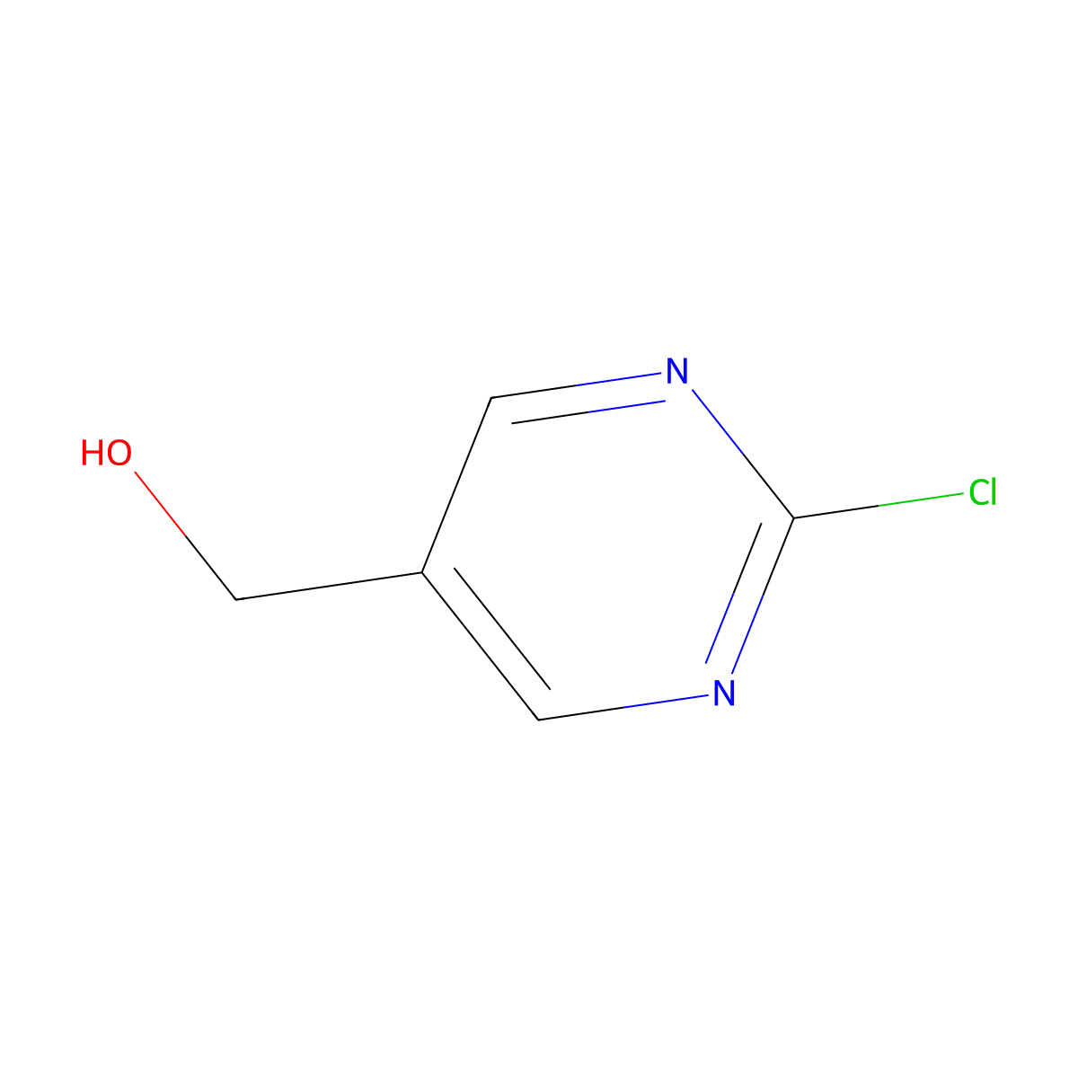 (2-Chloropyrimidin-5-yl)methanol molecular structure, CAS 1046816-75-4