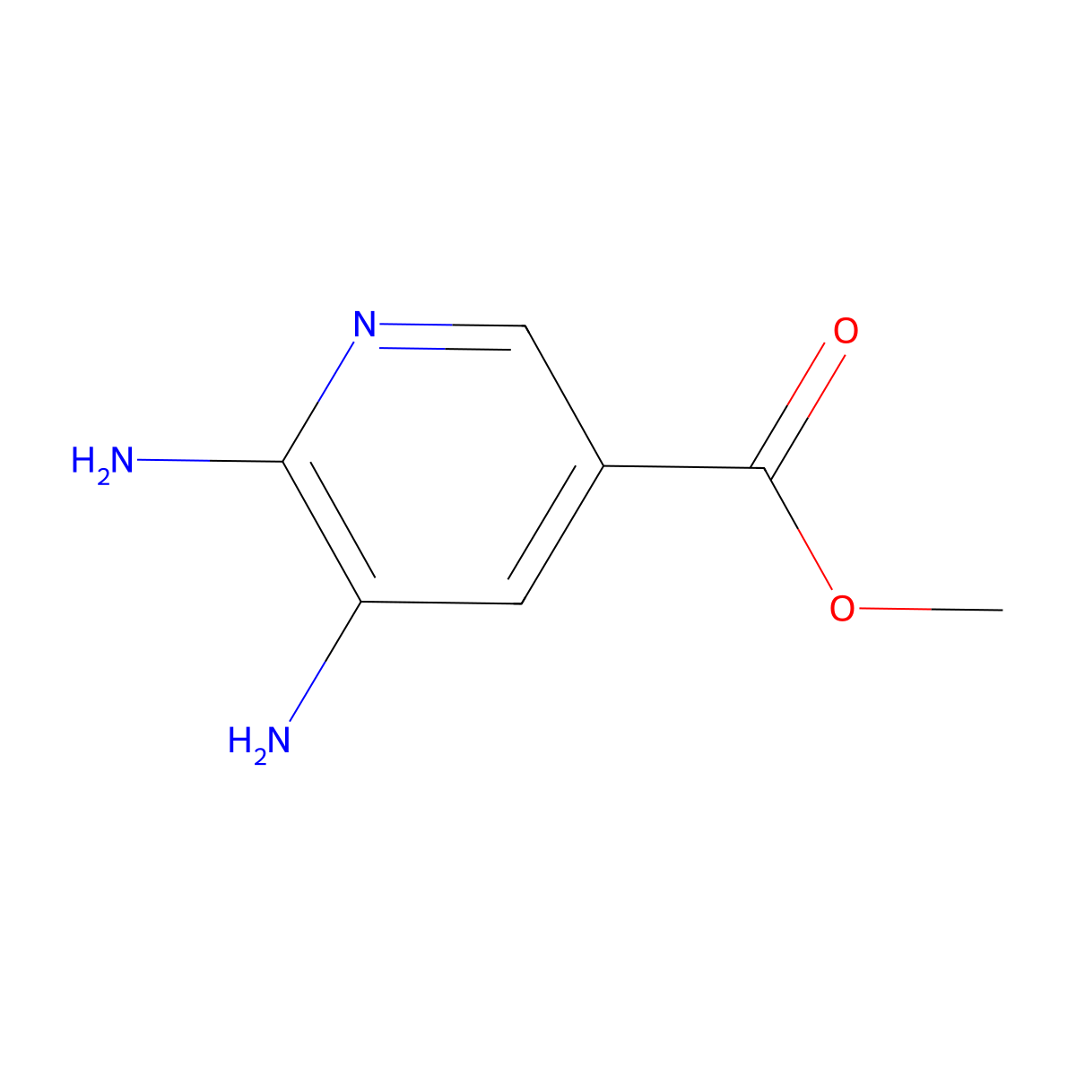 Methyl 5,6-diaminopyridine-3-carboxylate molecular structure, CAS 104685-76-9