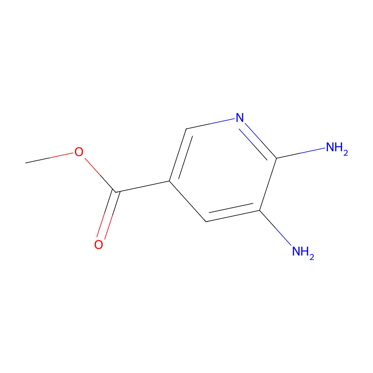 Methyl 5,6-diaminopyridine-3-carboxylate molecular structure, CAS 104685-76-9