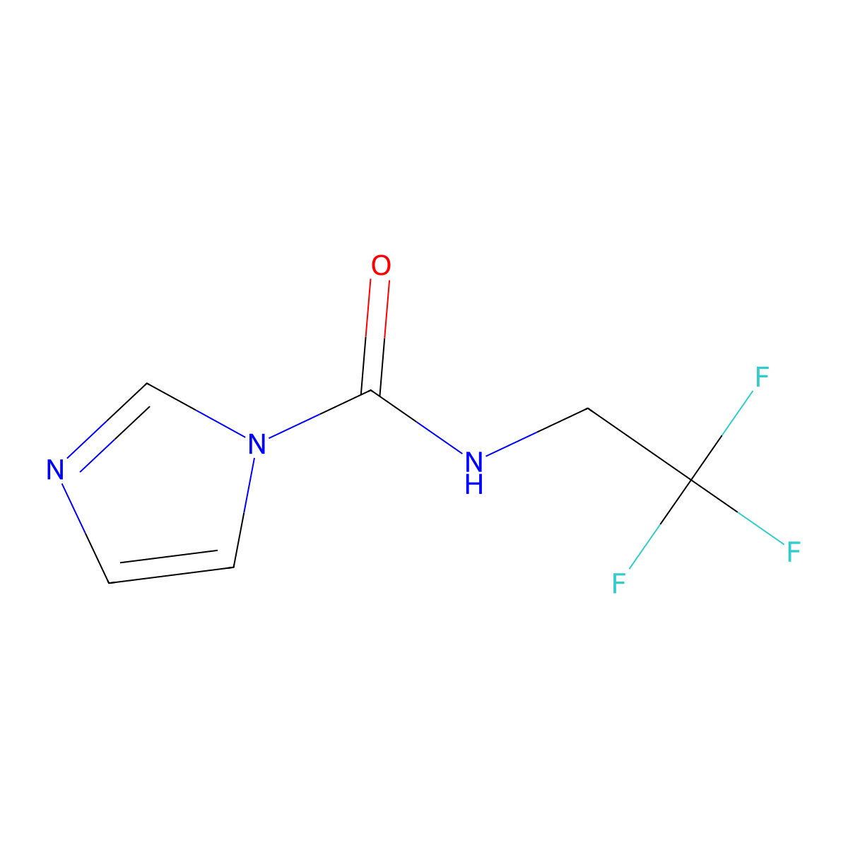 N-(2,2,2-trifluoroethyl)-1H-imidazole-1-carboxamide molecular structure, CAS 1046861-47-5