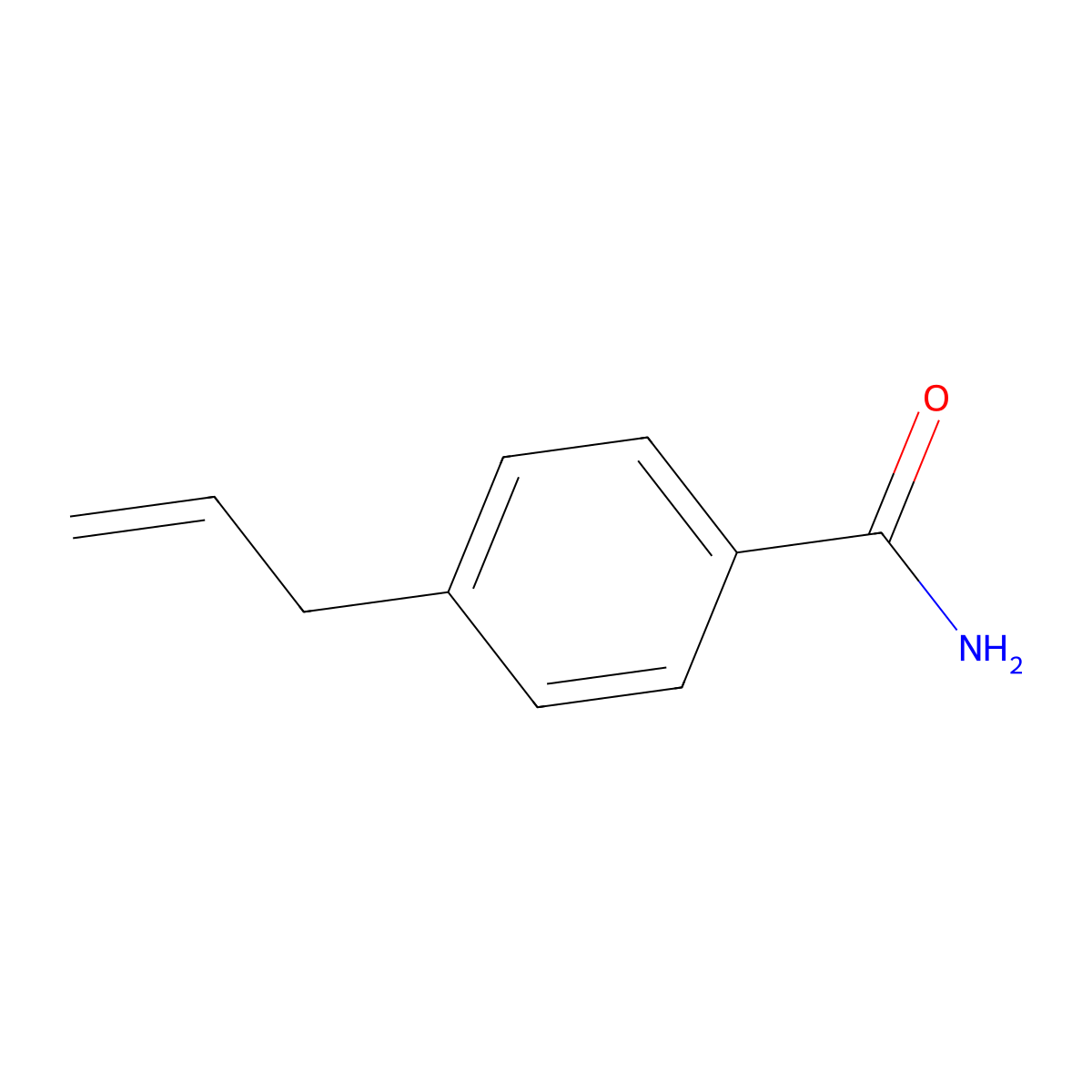 4-Allylbenzamide molecular structure, CAS 104699-51-6