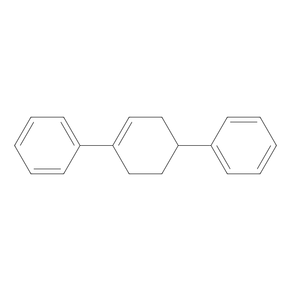 (4-Phenylcyclohexen-1-yl)benzene molecular structure, CAS 10470-07-2