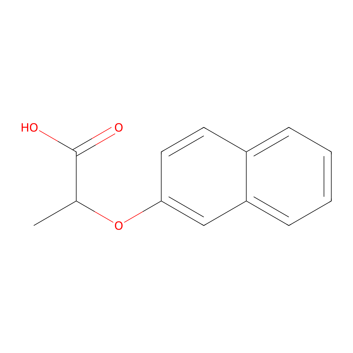 2-(2-Naphthyloxy)propionic acid molecular structure, CAS 10470-82-3