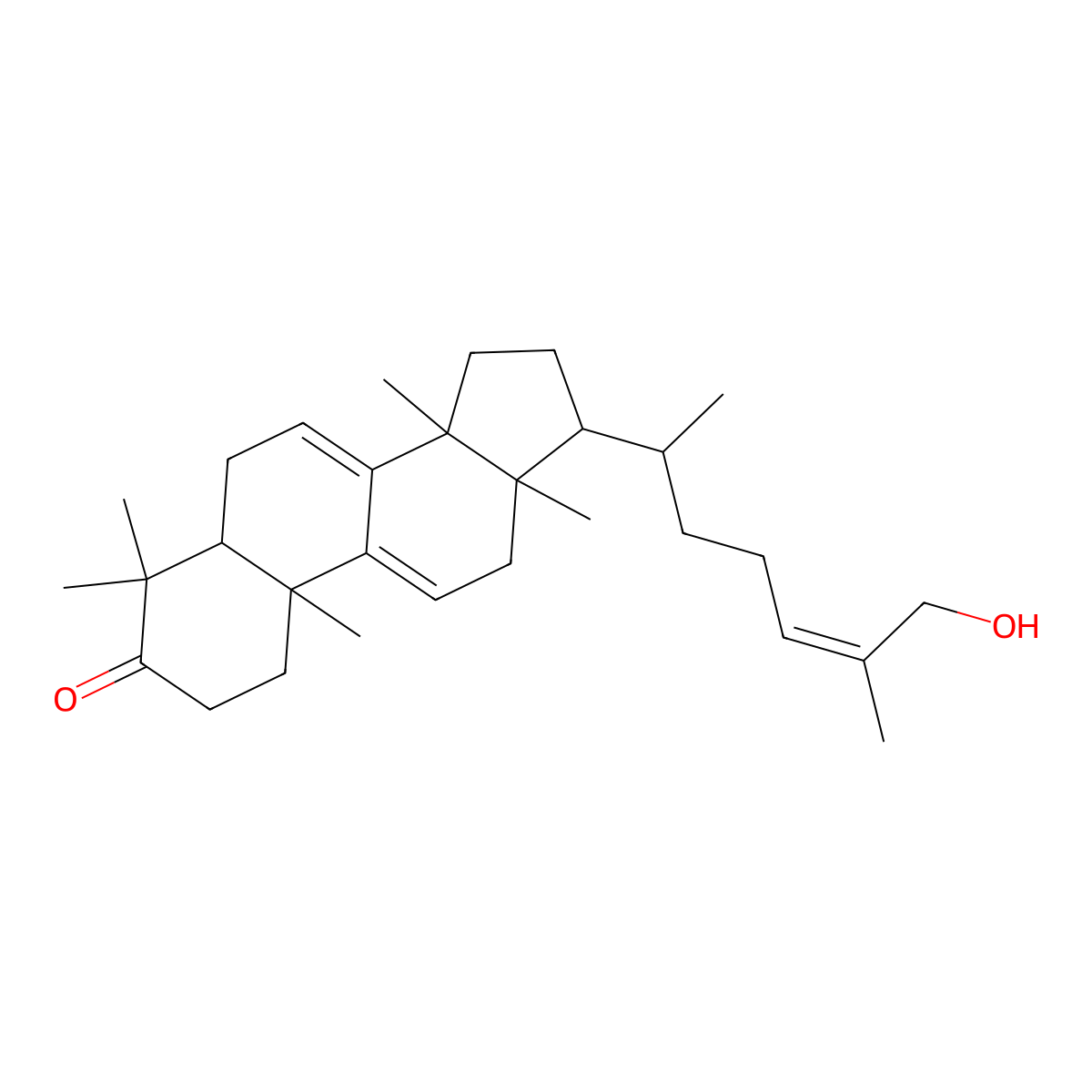Ganoderol A molecular structure, CAS 104700-97-2