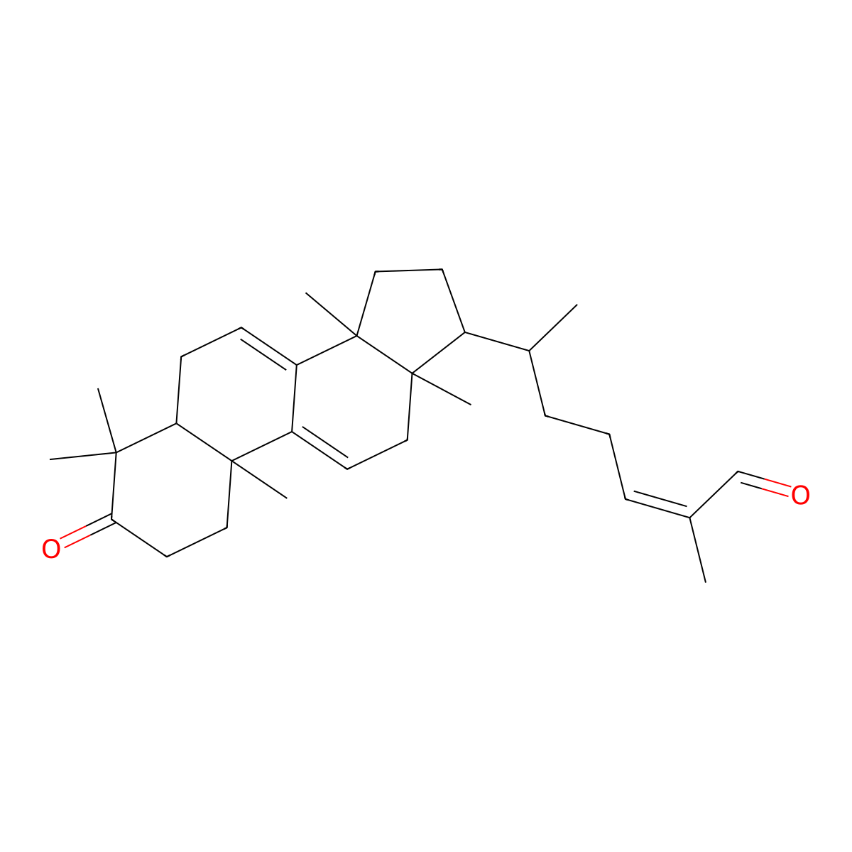 Ganoderal A molecular structure, CAS 104700-98-3