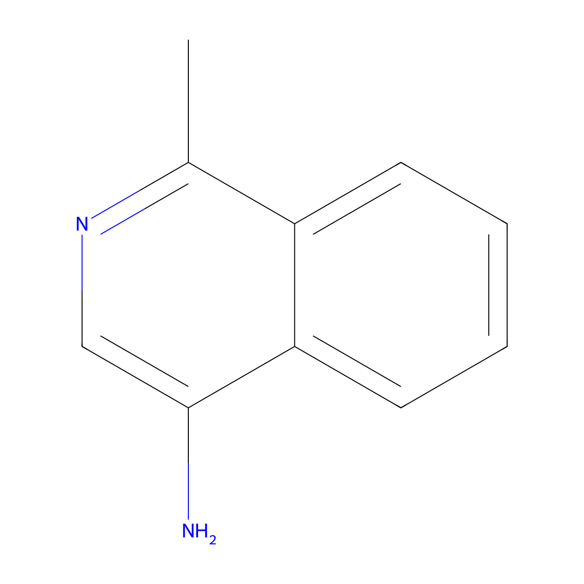 4-Amino-1-methylisoquinoline molecular structure, CAS 104704-41-8