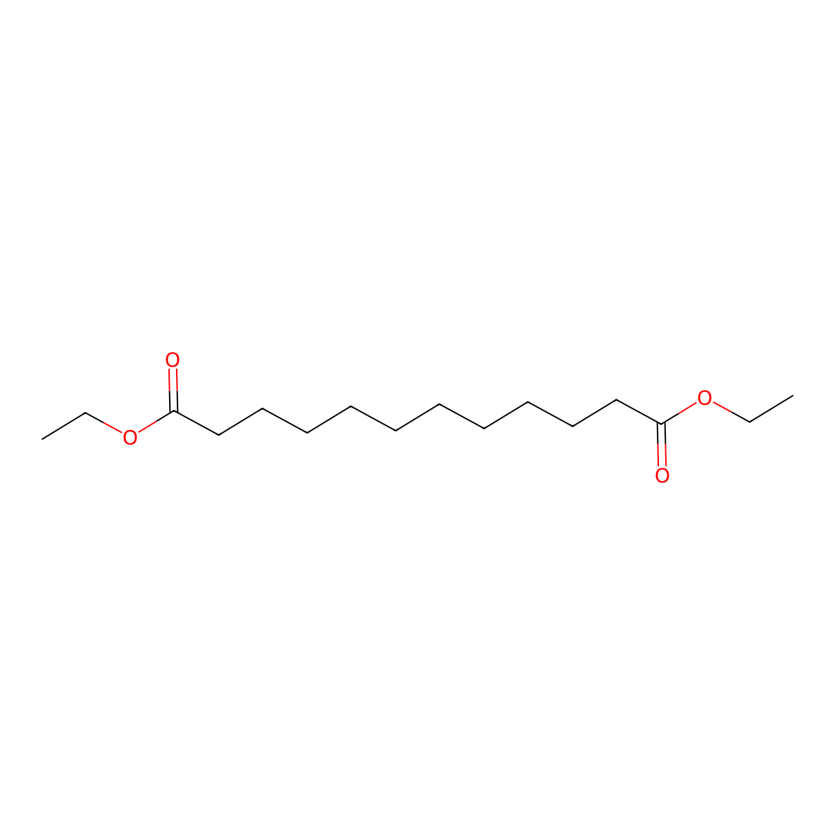 Dodecanedioic acid, 1,12-diethyl ester molecular structure, CAS 10471-28-0