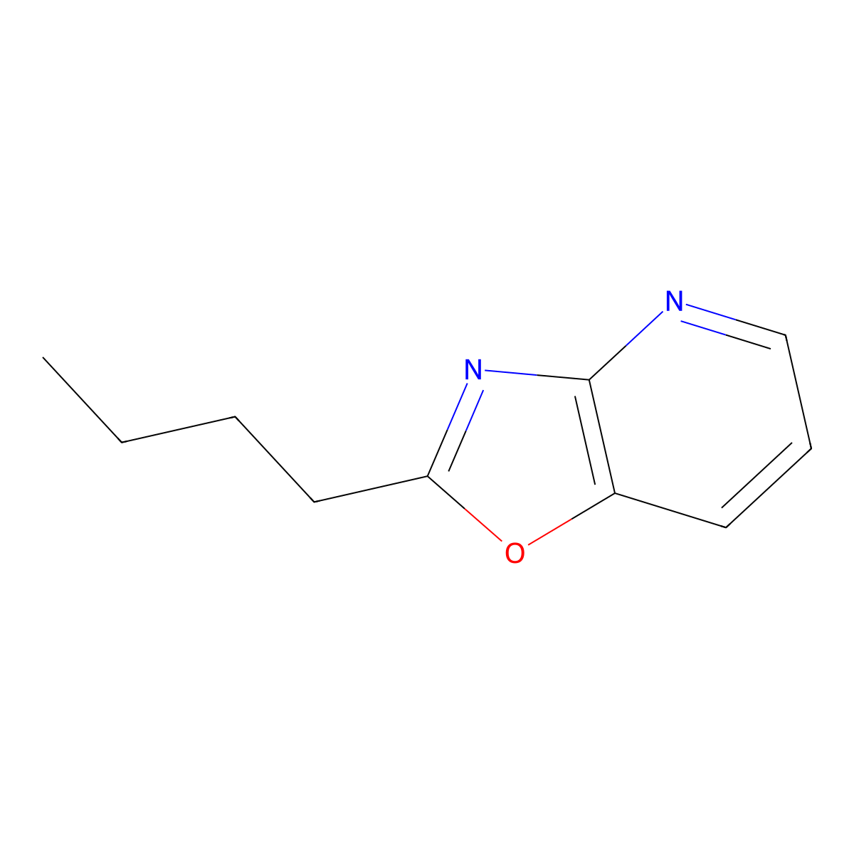 2-Butyl[1,3]oxazolo[4,5-b]pyridine molecular structure, CAS 104711-73-1