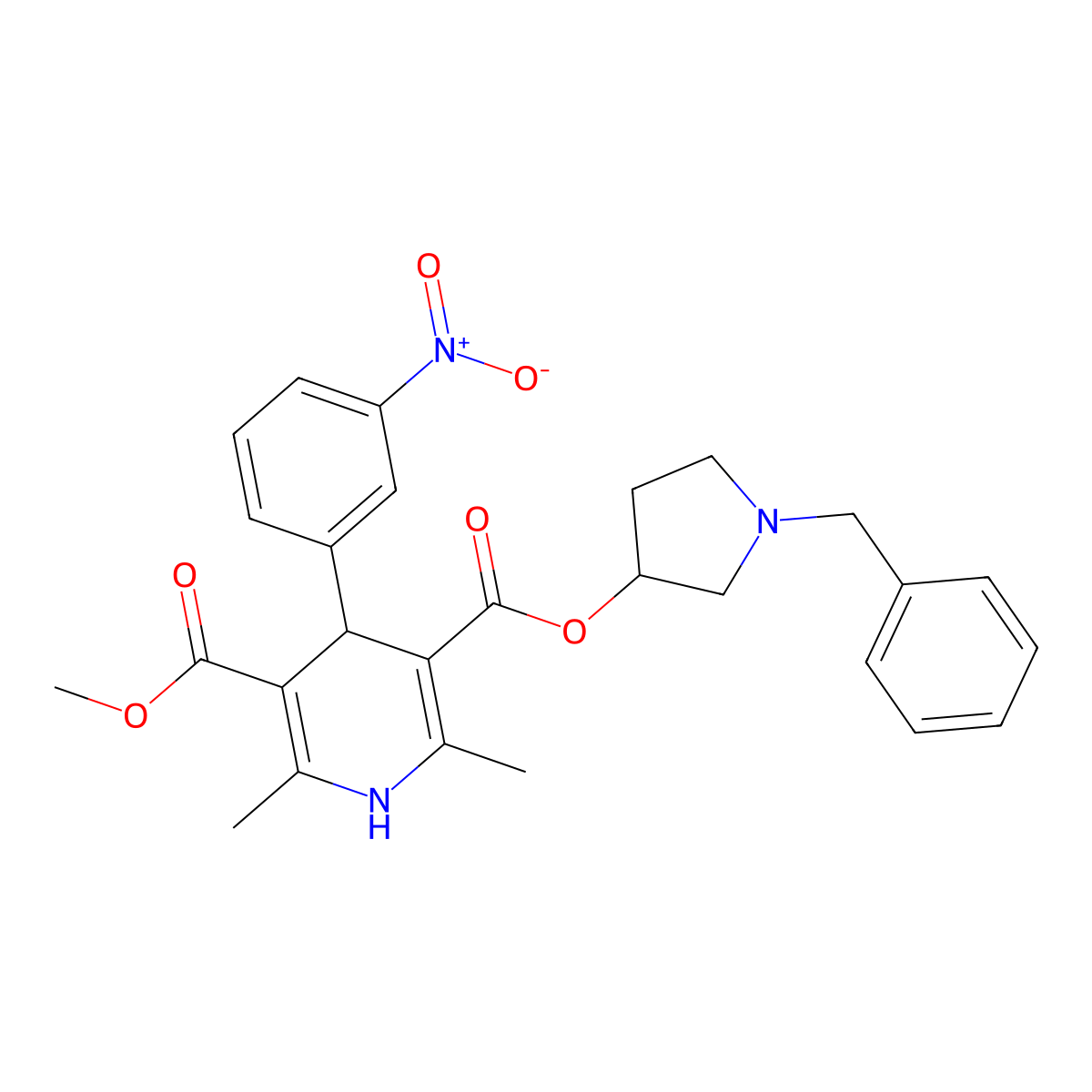 Barnidipine molecular structure, CAS 104713-75-9