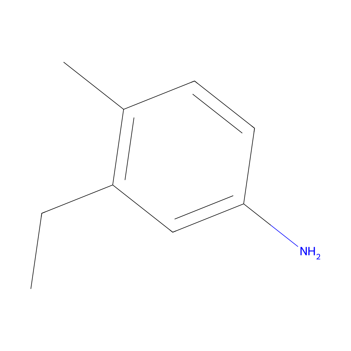 3-Ethyl-4-methylaniline molecular structure, CAS 104715-64-2