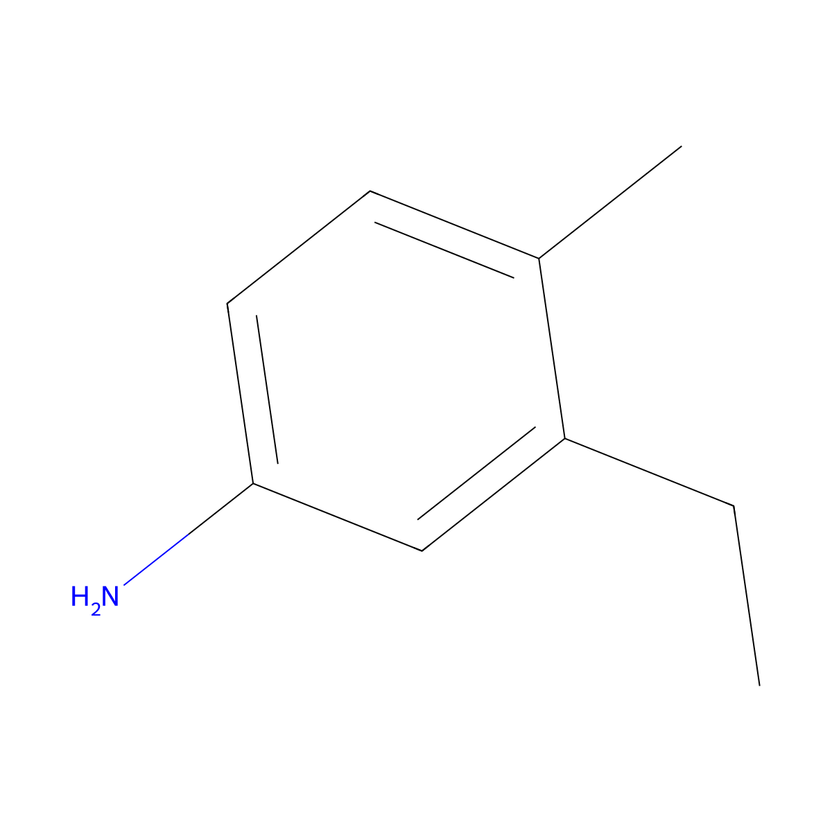 3-Ethyl-4-methylaniline molecular structure, CAS 104715-64-2