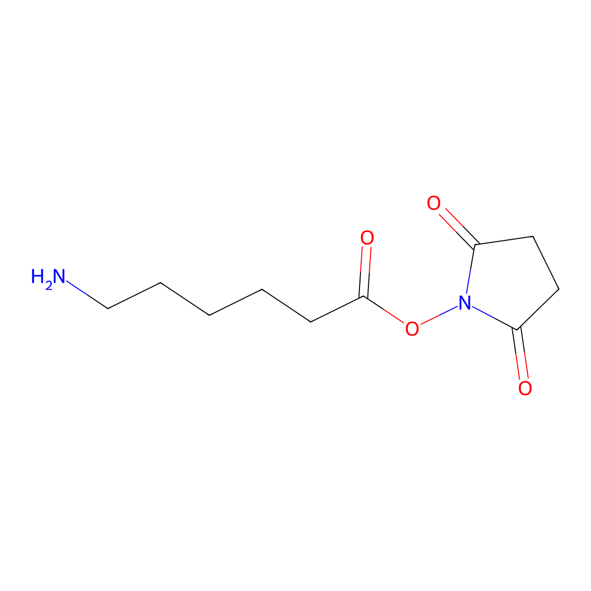 2,5-Dioxo-1-pyrrolidinyl 6-aminohexanoate molecular structure, CAS 104719-64-4