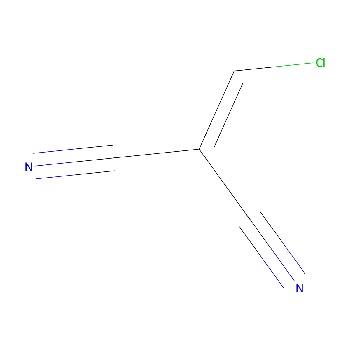 2-(Chloromethylidene)propanedinitrile molecular structure, CAS 10472-09-0