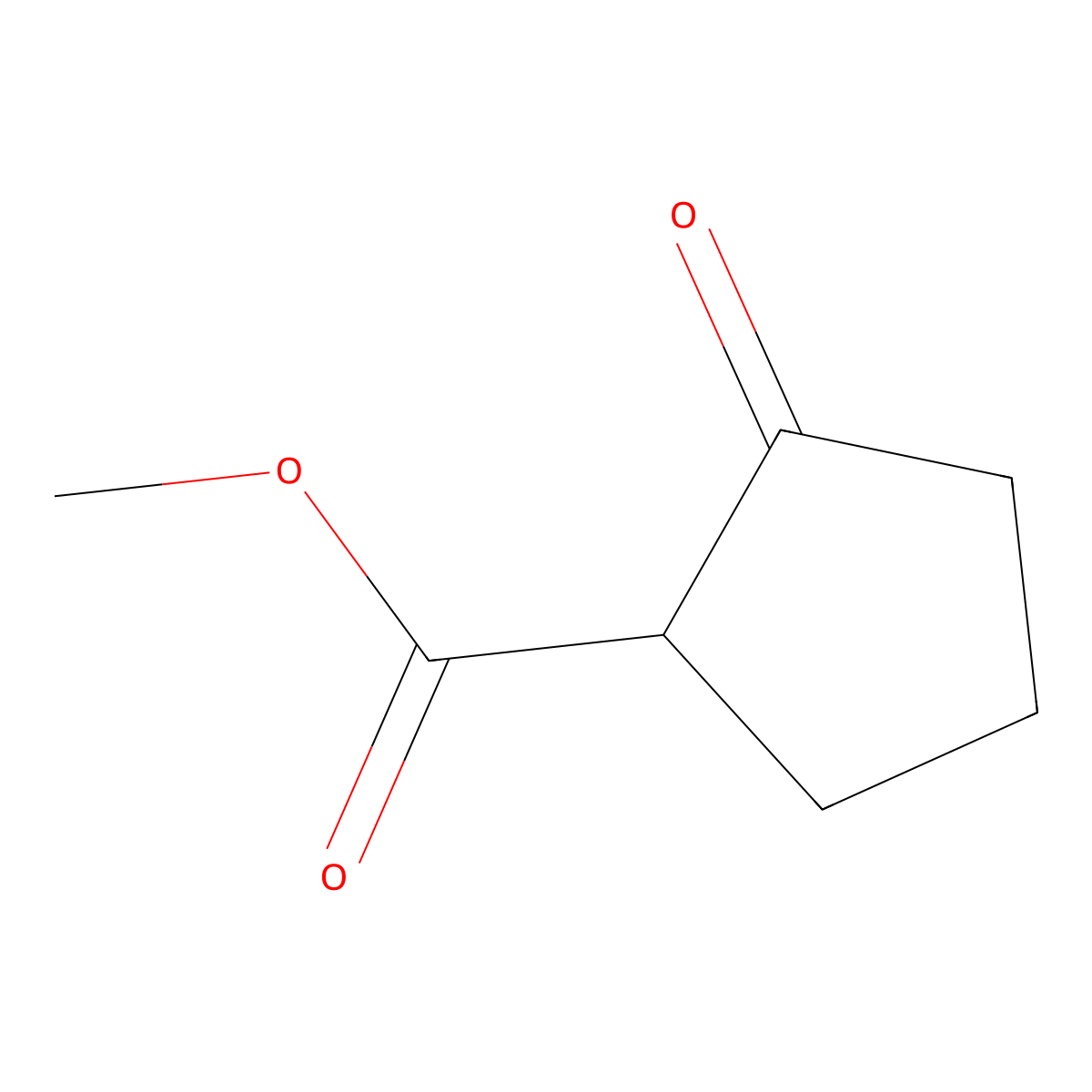 Cyclopentanecarboxylic acid, 2-oxo-, methyl ester molecular structure, CAS 10472-24-9