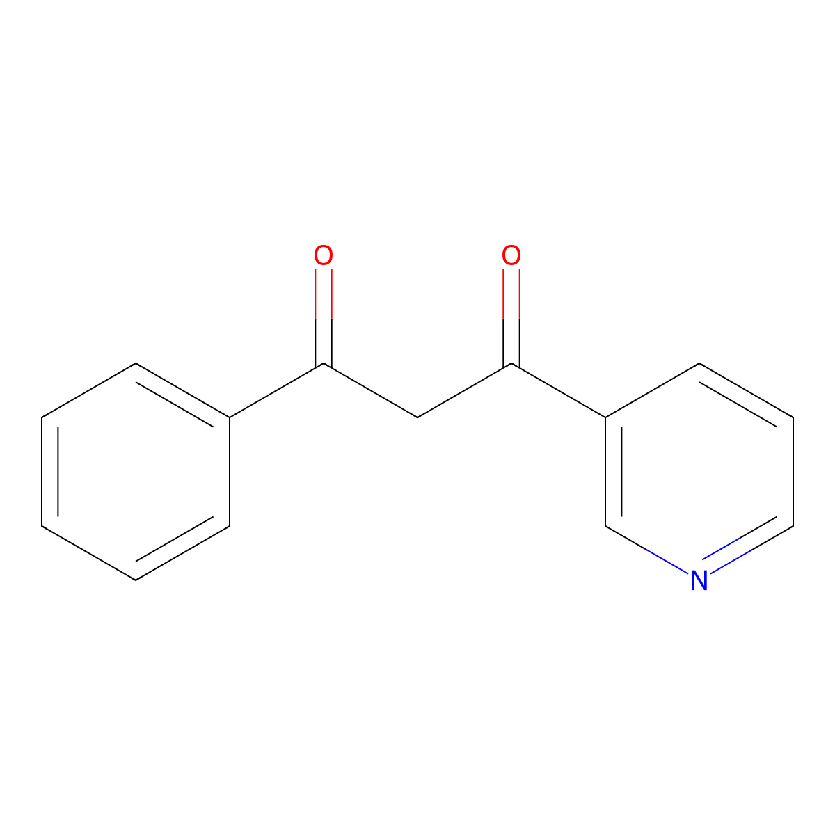 1-Phenyl-3-pyridin-3-ylpropane-1,3-dione molecular structure, CAS 10472-95-4