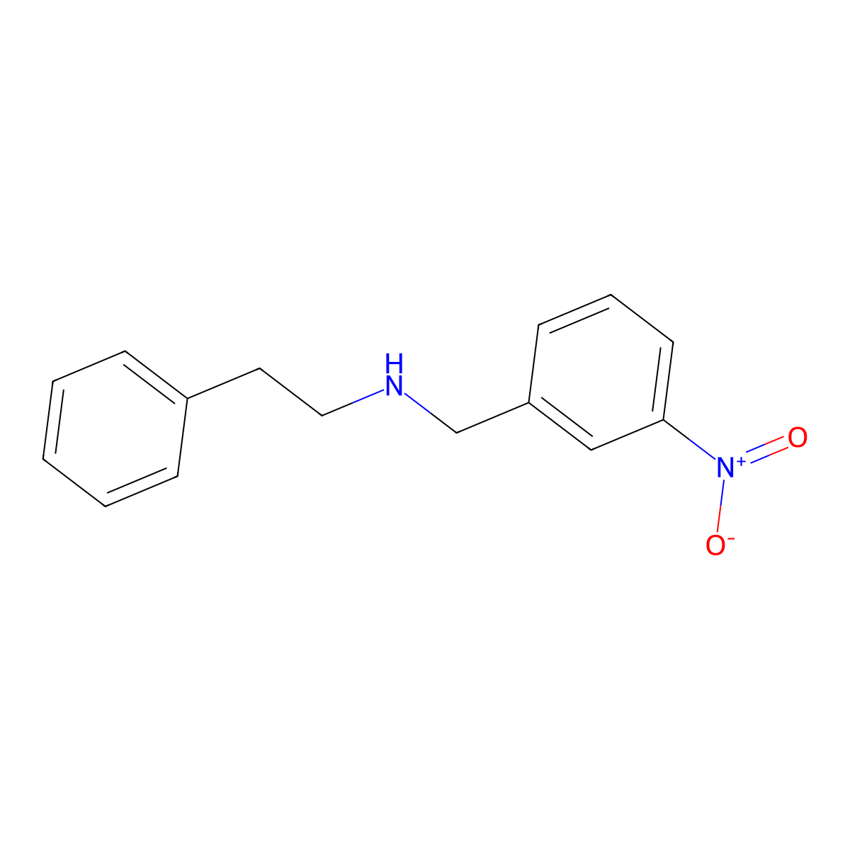 N-(3-Nitrobenzyl)-2-phenylethanamine molecular structure, CAS 104720-70-9
