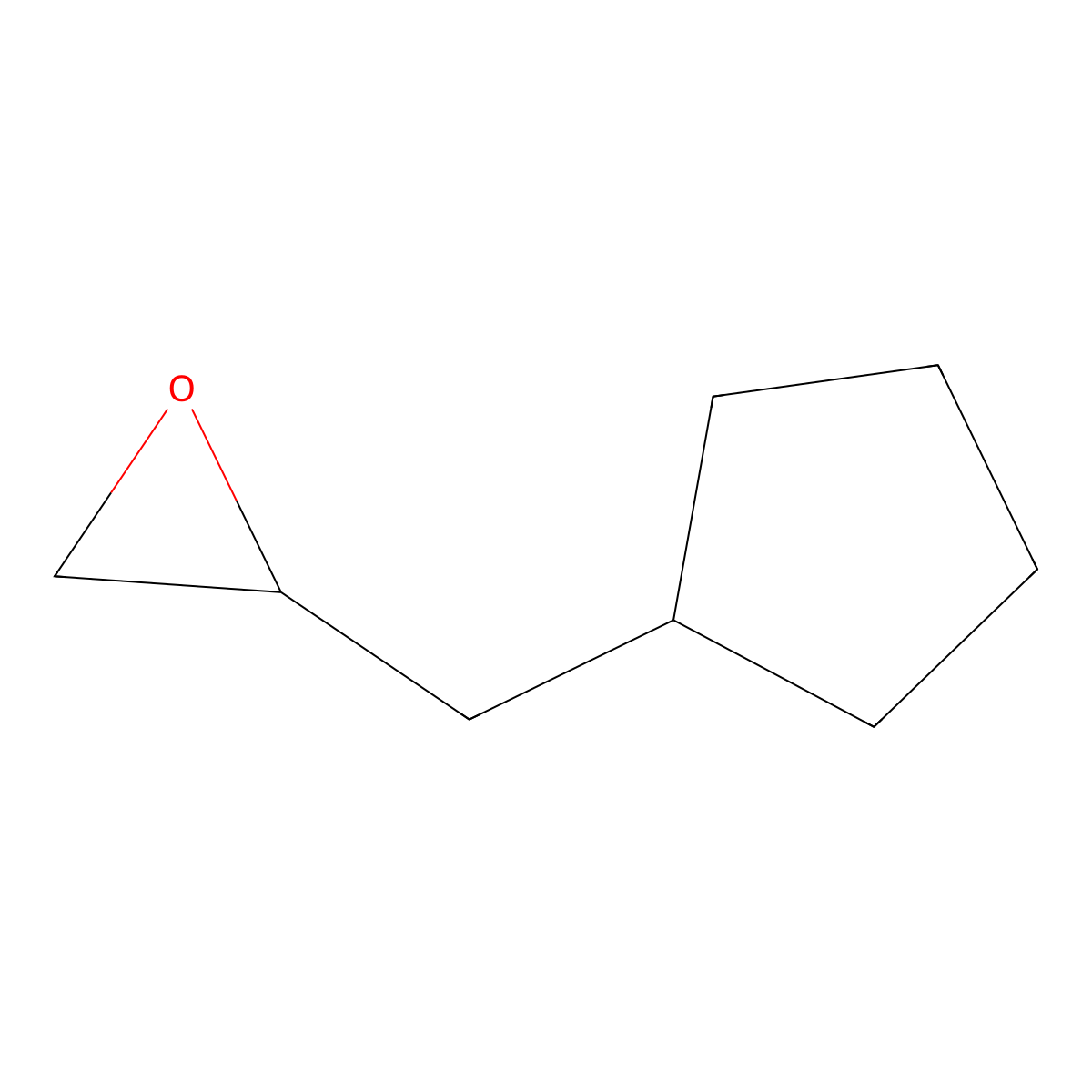 2-(Cyclopentylmethyl)oxirane molecular structure, CAS 104727-79-9