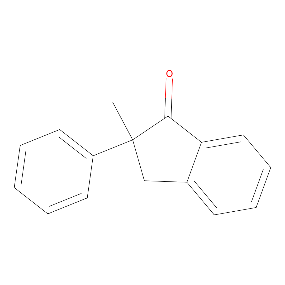 2-Methyl-2-phenylindan-1-one molecular structure, CAS 10474-32-5
