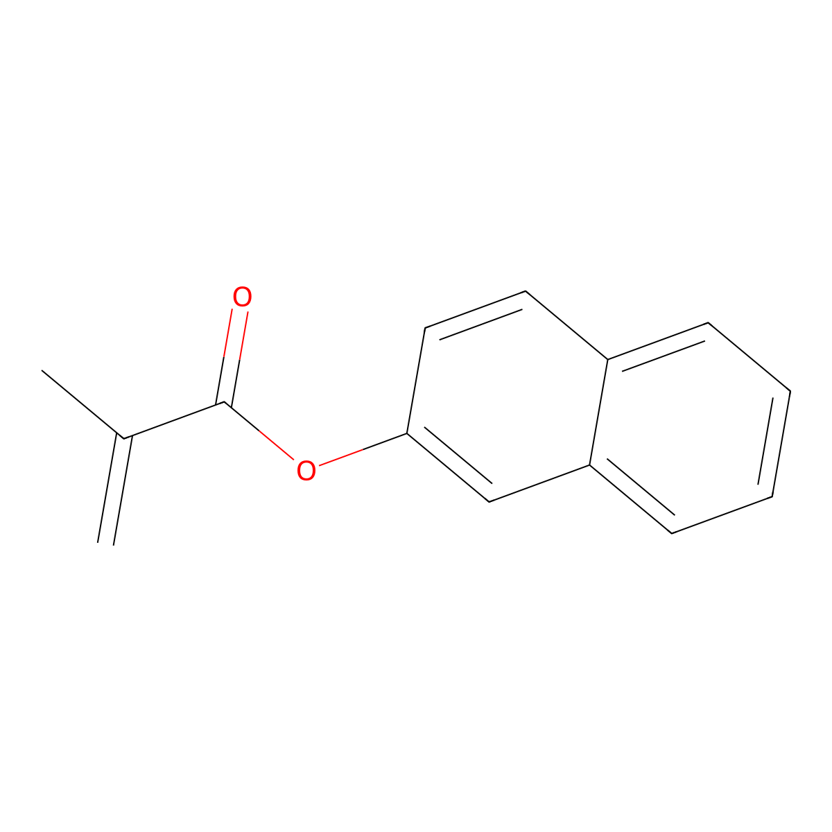 2-Naphthyl methacrylate molecular structure, CAS 10475-46-4
