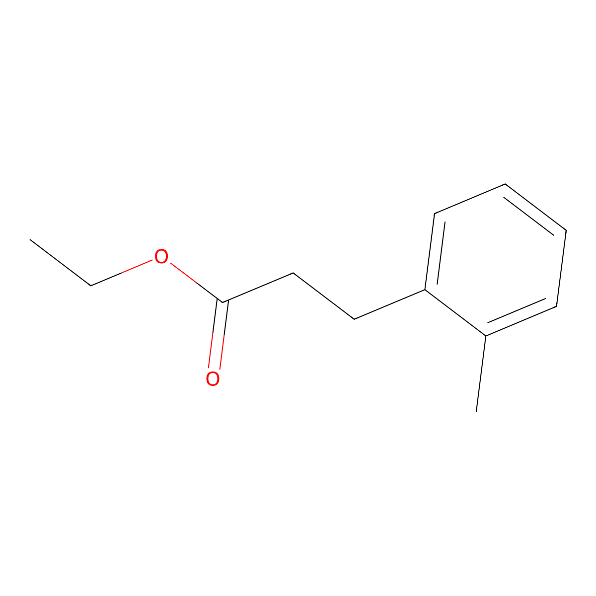 Ethyl 3-(o-tolyl)propanoate molecular structure, CAS 104750-61-0