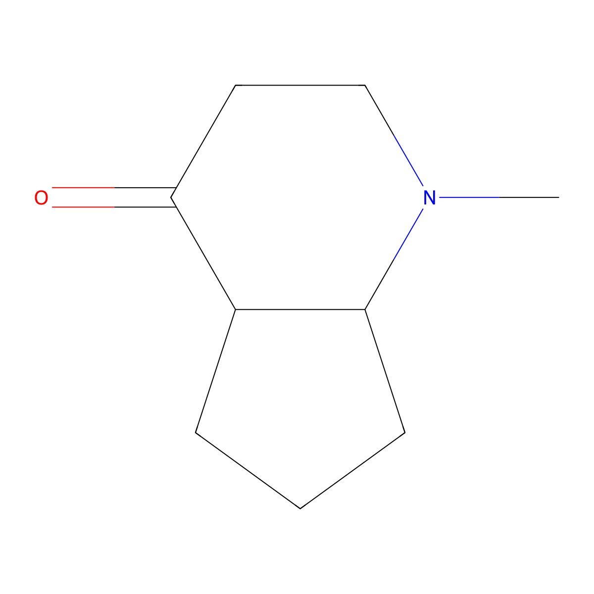 1-methyl-octahydro-1H-cyclopenta[b]pyridin-4-one molecular structure, CAS 104752-86-5