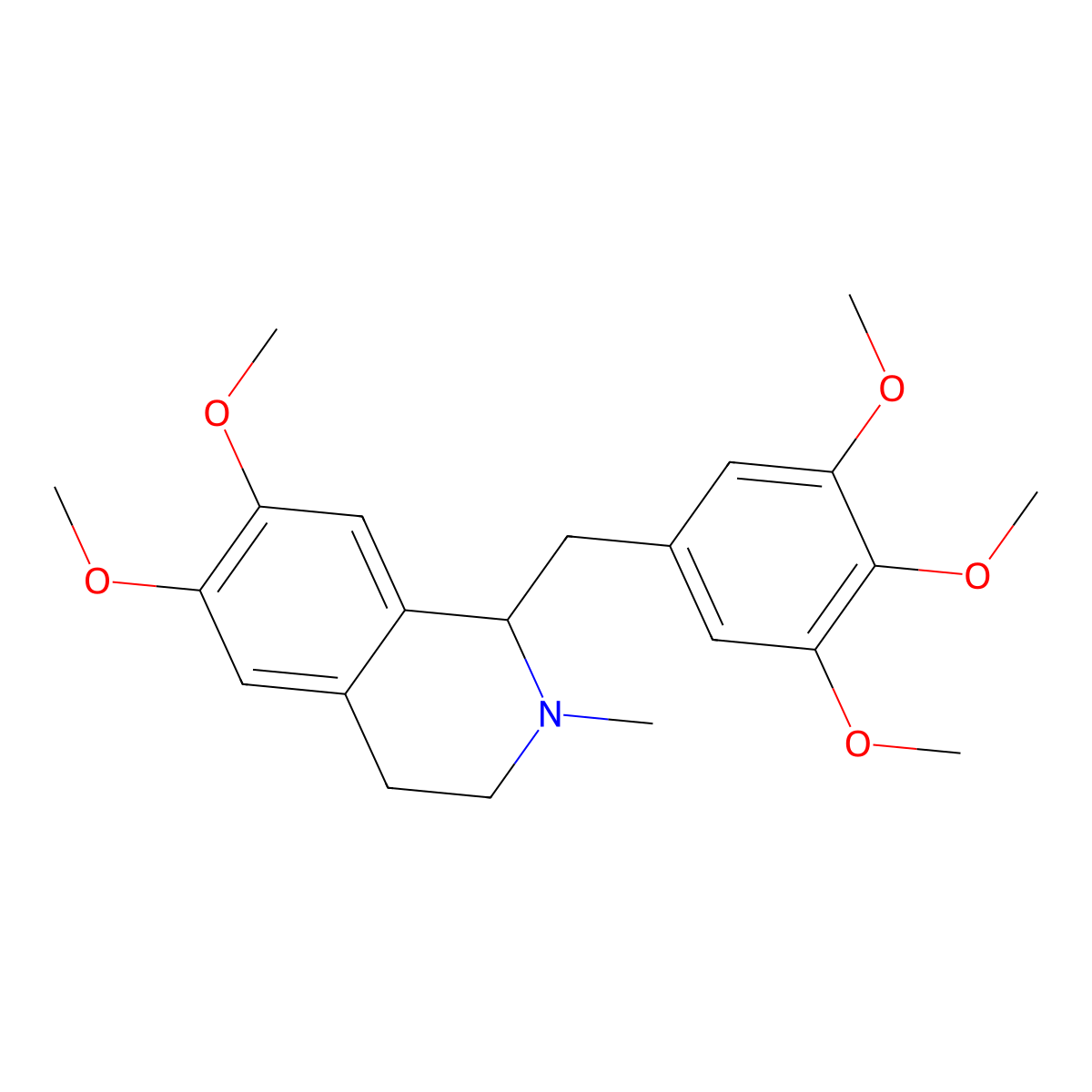 5'-Methoxylaudanosine, (R)- molecular structure, CAS 104758-49-8