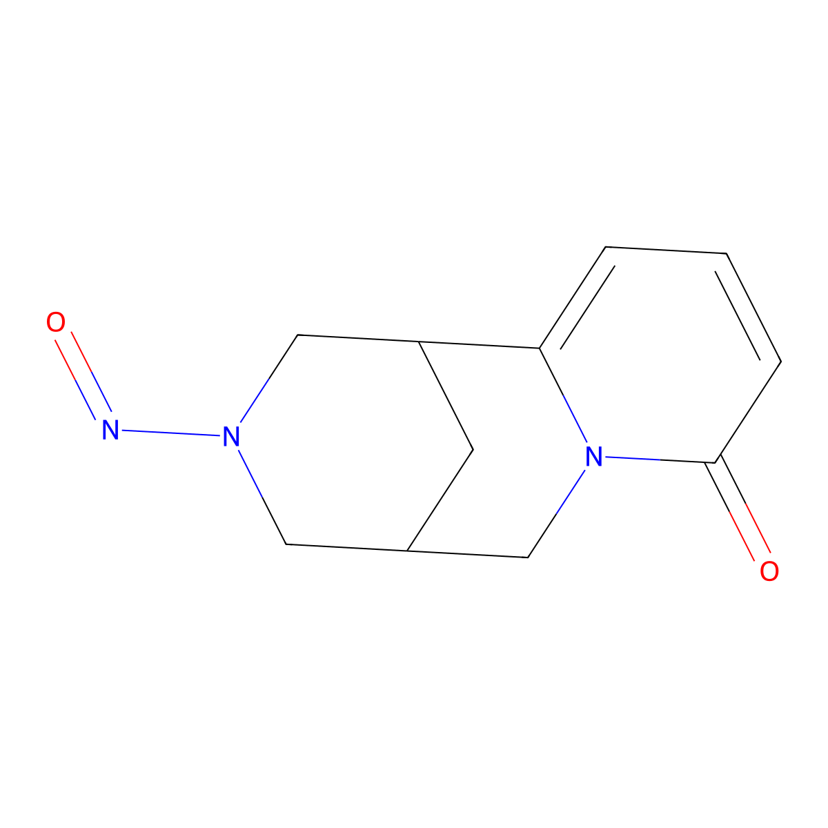 N-Nitrosocystisine molecular structure, CAS 104759-77-5