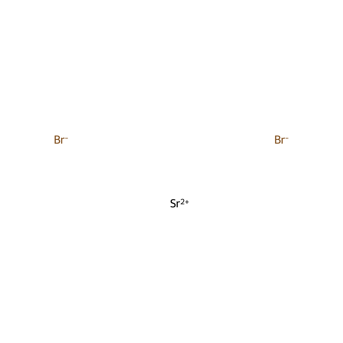 Strontium dibromide molecular structure, CAS 10476-81-0