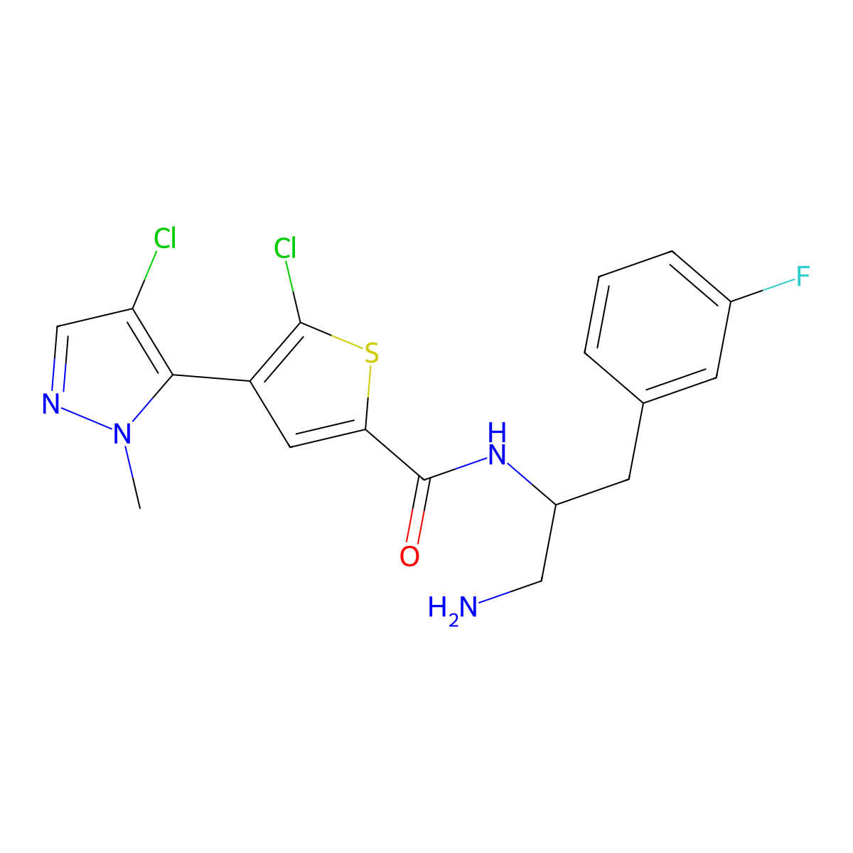 Afuresertib molecular structure, CAS 1047634-63-8