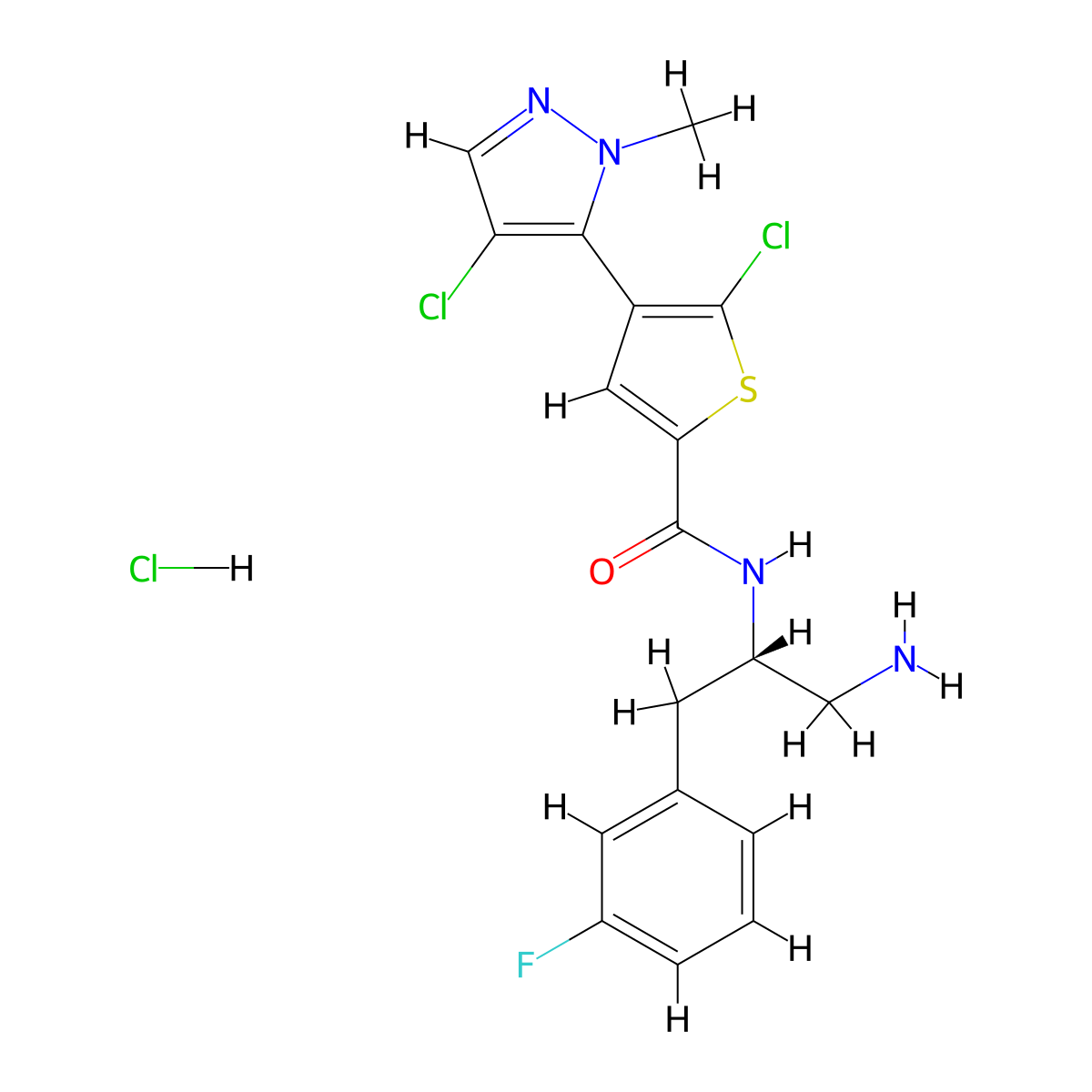 Afuresertib Hydrochloride molecular structure, CAS 1047645-82-8