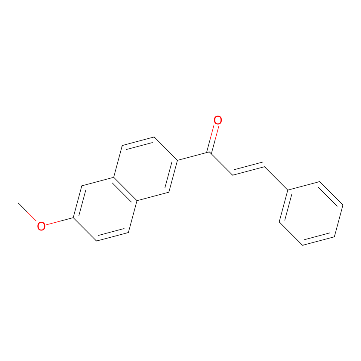 1-(6-Methoxy-2-naphthyl)-3-phenyl-2-propen-1-one molecular structure, CAS 104765-81-3