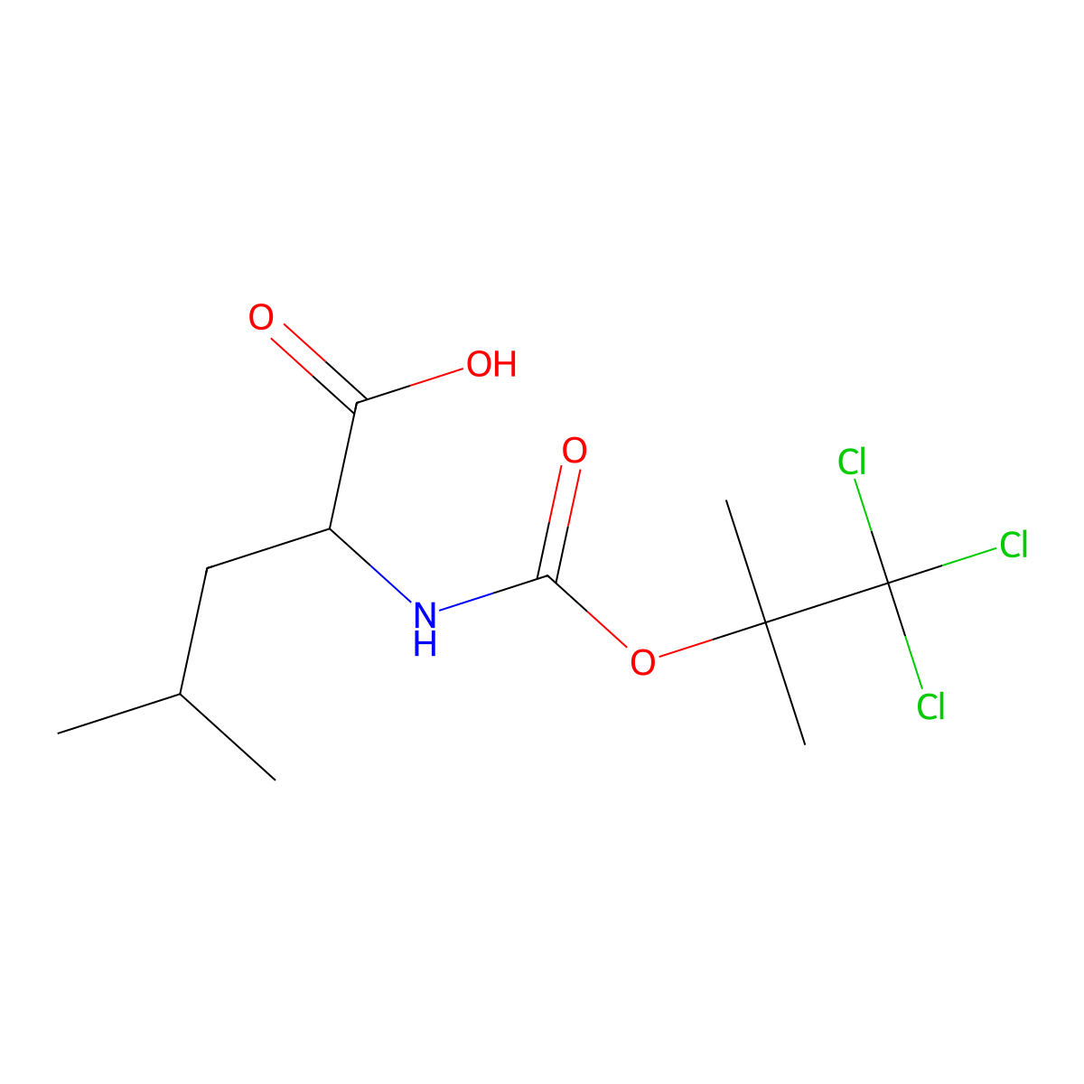 TcBoc-Leu-OH molecular structure, CAS 1047650-48-5