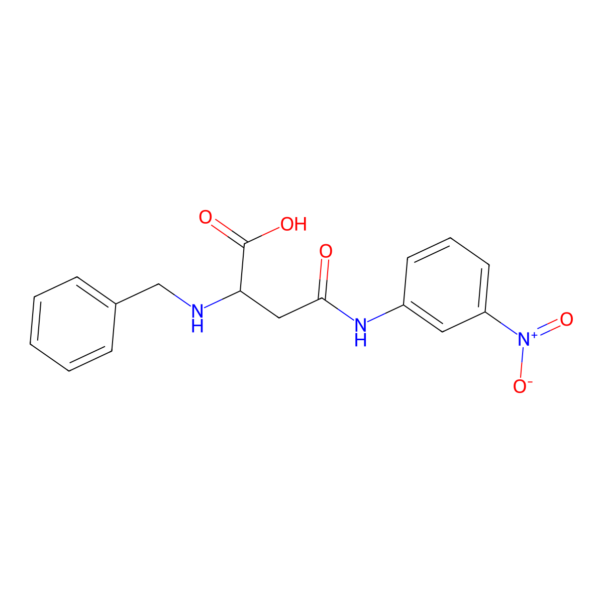 2-(benzylamino)-3-[(3-nitrophenyl)carbamoyl]propanoic Acid molecular structure, CAS 1047667-94-6