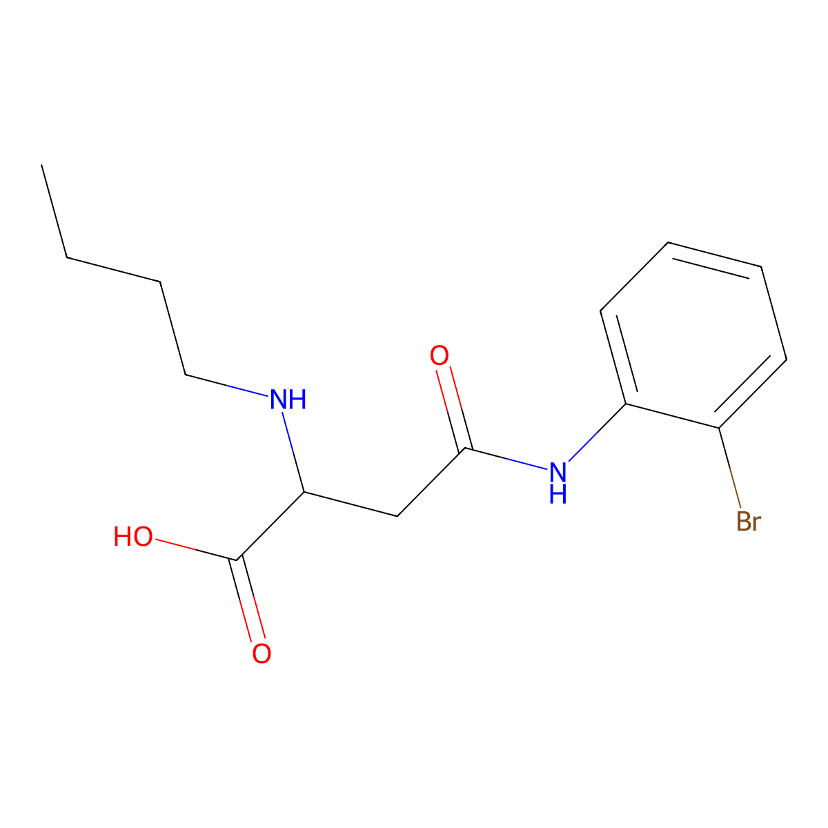 4-((2-Bromophenyl)amino)-2-(butylamino)-4-oxobutanoic acid molecular structure, CAS 1047679-71-9