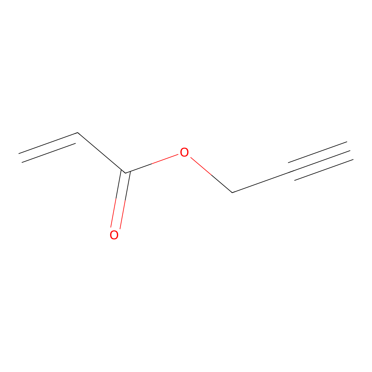 Propargyl acrylate molecular structure, CAS 10477-47-1
