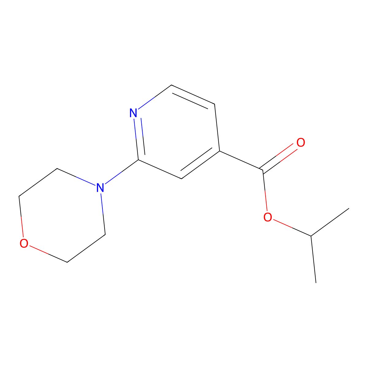Isopropyl 2-morpholinopyridine-4-carboxylate molecular structure, CAS 1047724-23-1